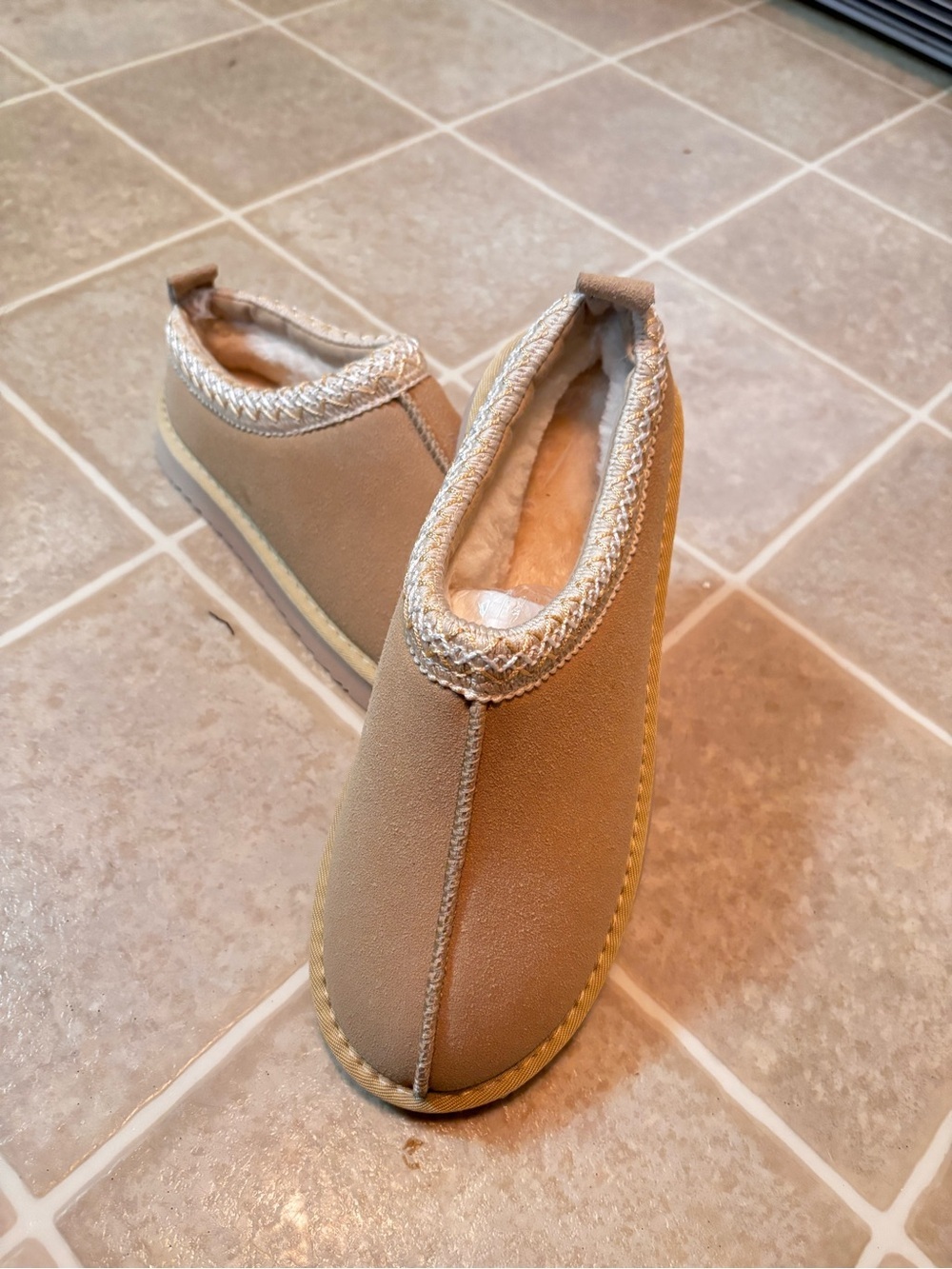Women's Cozy Espadrille Slip-On in Tan